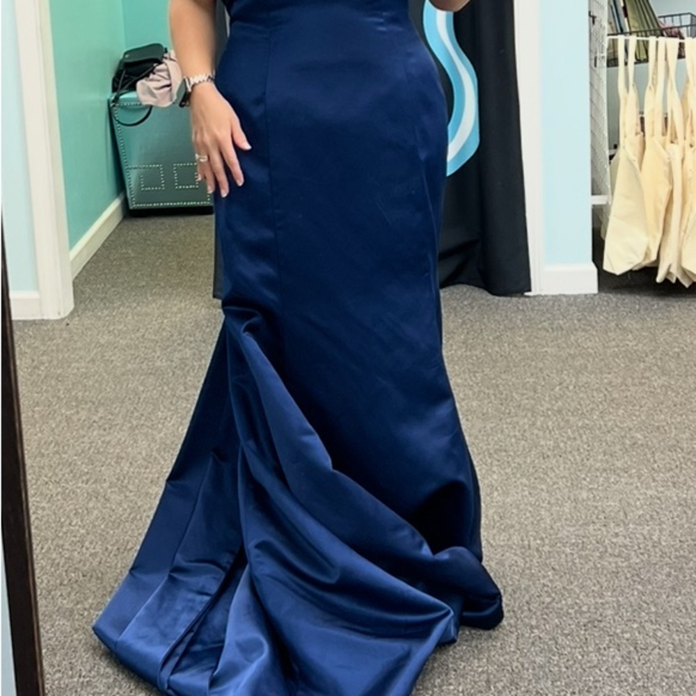 NWT: Sherri Hill Midnight Blue (Navy) Dress - Picture 3 of 9